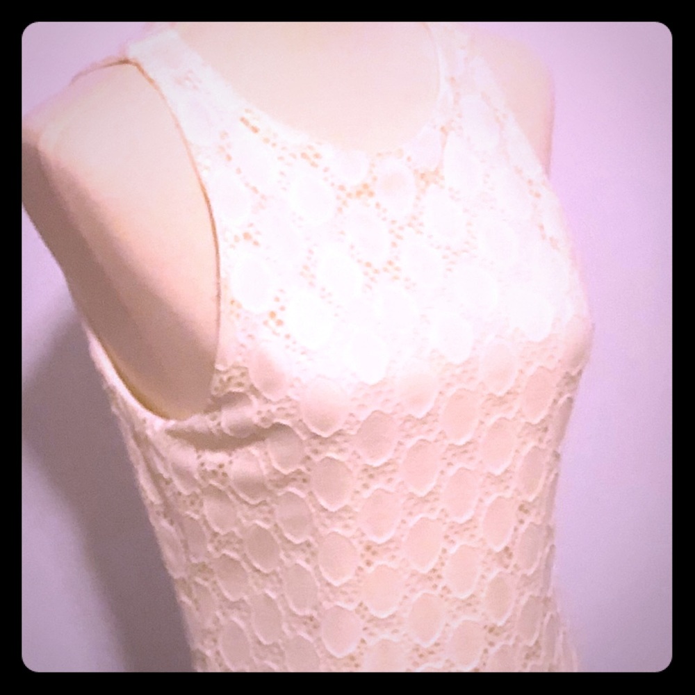 White lace dress